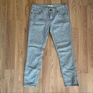 Free People lace patterned skinny ankle jeans